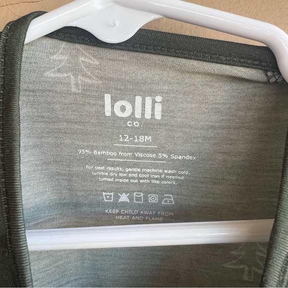 Christmas Tree Bamboo Zip Up Pj's - Size 12-18 Months NWT - Picture 4 of 5